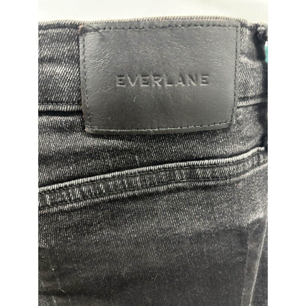 Everlane The Authentic Stretch Slim Bootcut Jeans Black Size 25 - Picture 5 of 6